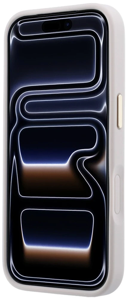 Dėklas Guess Stripe Peony 4G Logo MagSafe skirtas Iphone 18 Pro Max/ 17 Pro Max rožinės spalvos