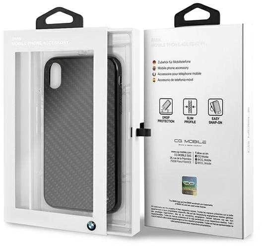 Dėklas BMW Siganture Carbon iPhone Xr Case - Juodas