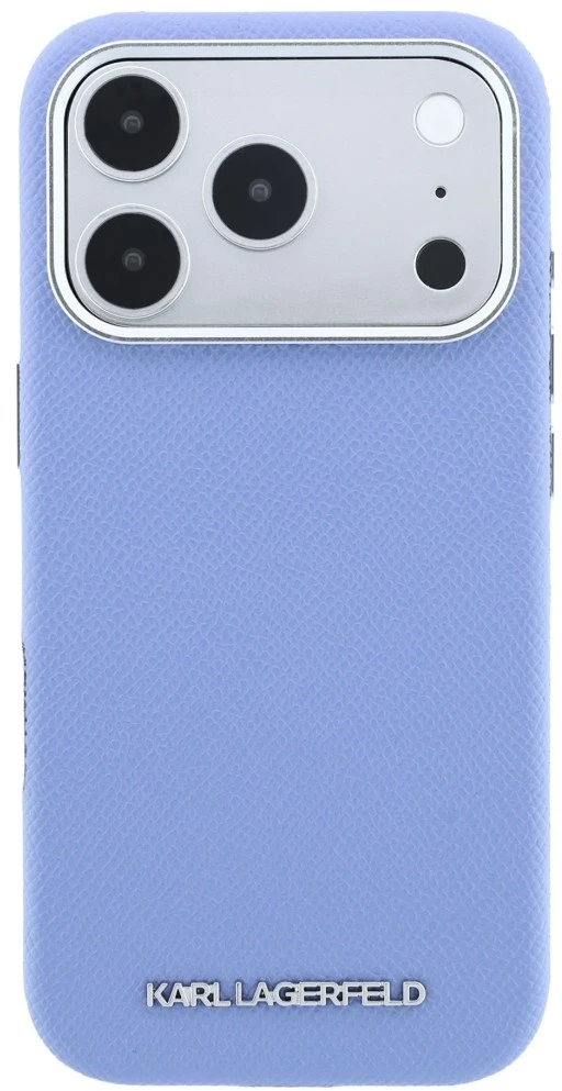 Dėklas Karl Lagerfeld Grained Elongated Logo MagSafe Case for iPhone 17 Pro Max / 18 Pro Max - Mėlyna