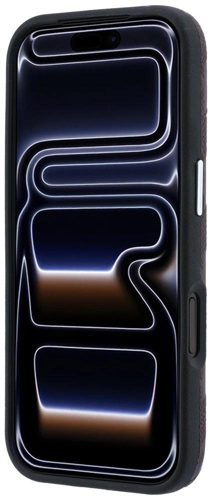 Dėklas Karl Lagerfeld Grained Mono Resin Logo MagSafe Case for iPhone 17 Pro Max / 18 Pro Max - Burgundy
