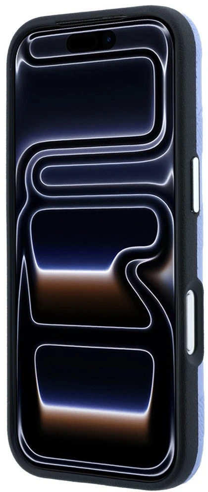 Dėklas Karl Lagerfeld Grained Mono Resin Logo MagSafe do iPhone 18 Pro / 17 Pro Šviesiai mėlynas