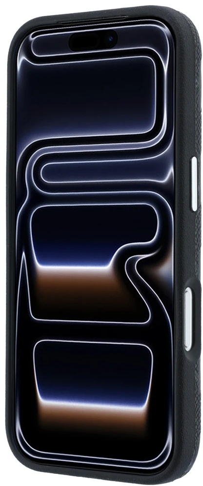 Dėklas Karl Lagerfeld Grained Mono Resin Logo MagSafe Case for iPhone 17 Pro Max / 18 Pro Max - Juodas