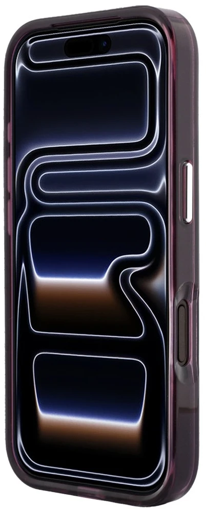 Dėklas Karl Lagerfeld IML Ikonik Sketch Print MagSafe case for iPhone 18 Pro Max / 17 Pro Max burgundy