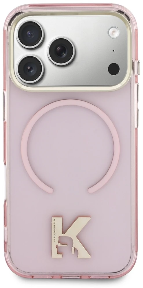 Dėklas Karl Lagerfeld IML K Head Case for iPhone 18 Pro Max / 17 Pro Max - Rožinė