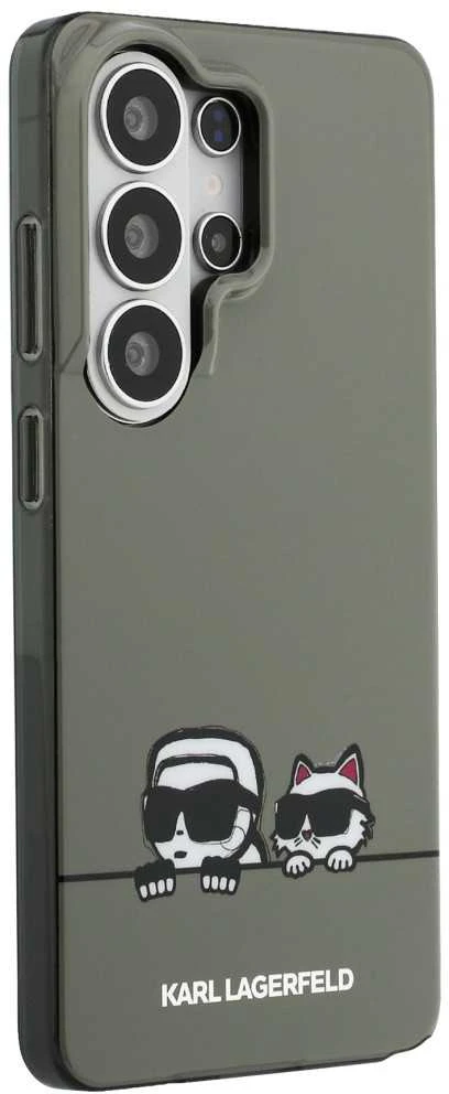 Karl Lagerfeld IML K&CH Peekaboo Logo Magnetic dėklas skirtas Apple iPhone Samsung Galaxy S26 Ultra juodos spalvos