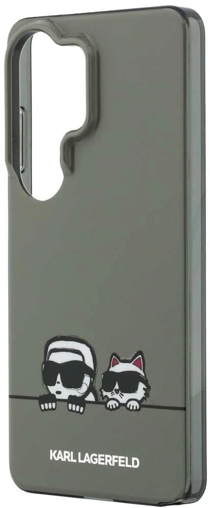 Karl Lagerfeld IML K&CH Peekaboo Logo Magnetic dėklas skirtas Apple iPhone Samsung Galaxy S26 Ultra juodos spalvos