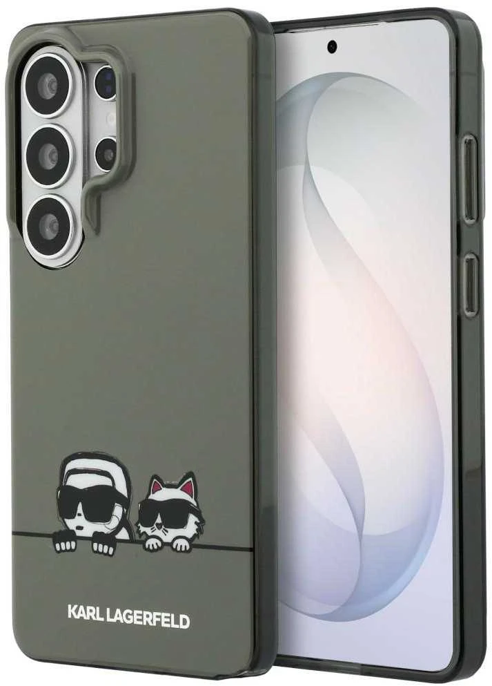 Karl Lagerfeld IML K&CH Peekaboo Logo Magnetic dėklas skirtas Apple iPhone Samsung Galaxy S26 Ultra juodos spalvos