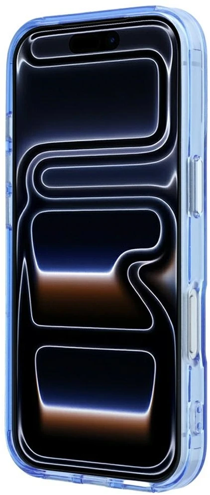 Dėklas Karl Lagerfeld IML Ring Stand 360 Kameo Metal MagSafe Case for iPhone 17 Pro Max / 18 Pro Max - Mėlyna