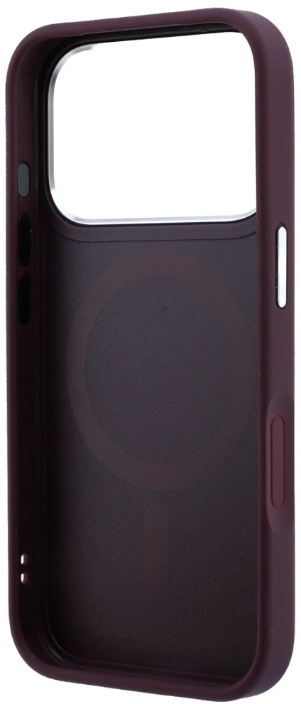 Dėklas Karl Lagerfeld Ring Stand 360 Saffiano Classic Logo MagSafe do iPhone 18 Pro Max / 17 Pro Max bordo spalvos