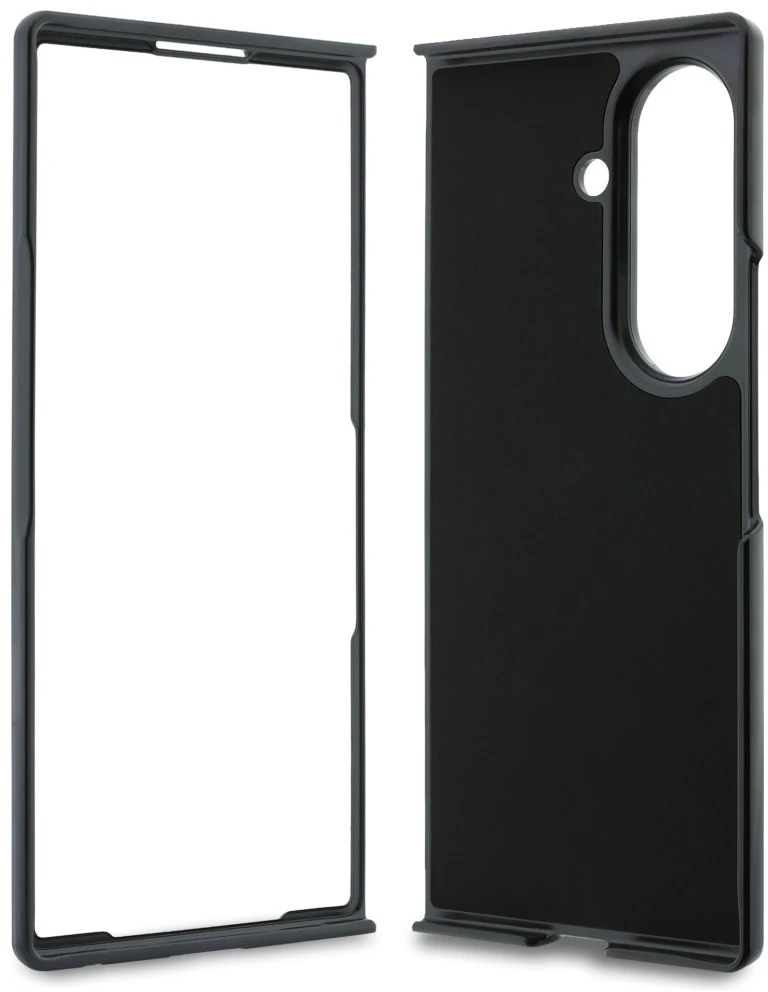 Karl Lagerfeld PU Saffiano Karl and Choupette dėklas Samsung Galaxy Z Fold 8 Ultra juodos spalvos