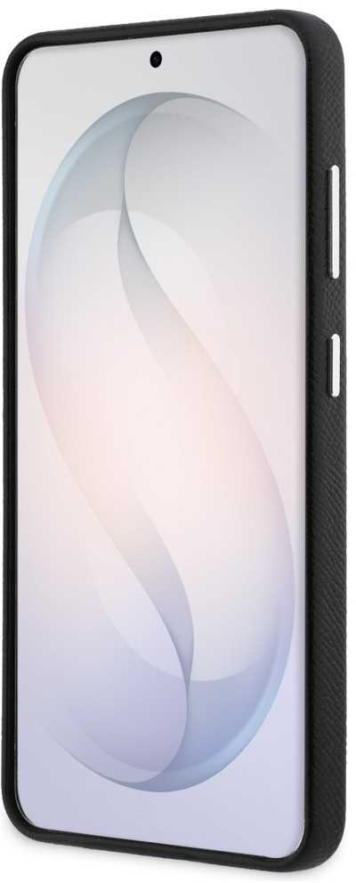 Karl Lagerfeld Grained PU Leather K&CH Heads Magnetic dėklas Samsung Galaxy S26+ juodos spalvos