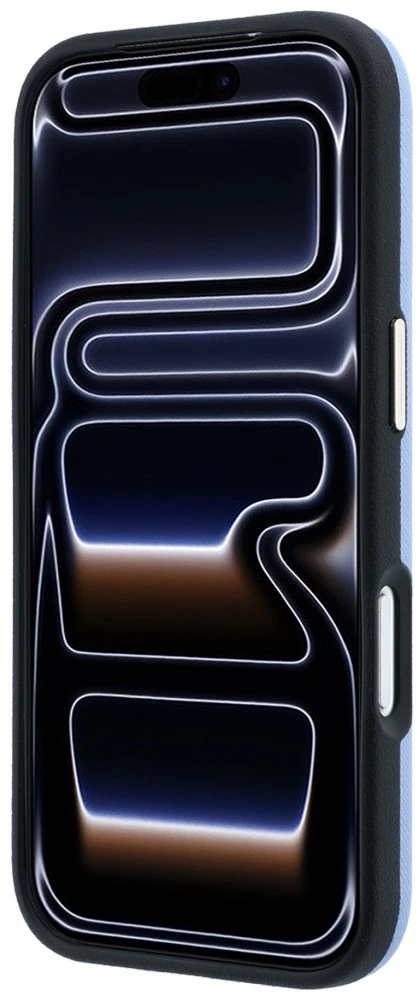 Dėklas Karl Lagerfeld Saffiano Small Script Metal Logo MagSafe Case for iPhone 17 Pro / 18 Pro - Light Mėlyna