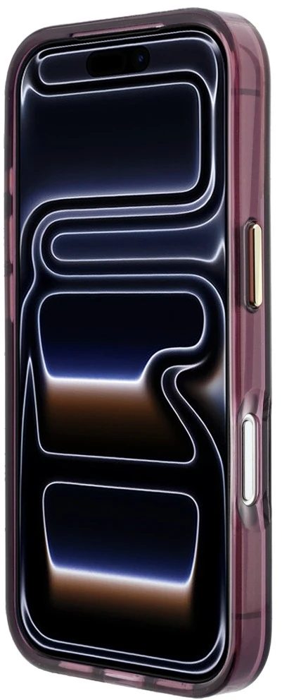 Dėklas Karl Lagerfeld Script Logo MagSafe do iPhone 18 Pro Max / 17 Pro Max bordo spalvos