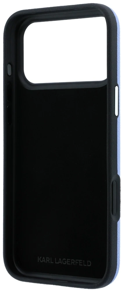 Dėklas Karl Lagerfeld Smooth Big Resin Signature Logo do iPhone 18 Pro Max / 17 Pro Max mėlyna