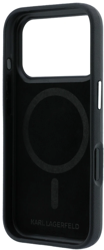 Dėklas Karl Lagerfeld Smooth Choupette Sketch MagSafe Case for iPhone 18 Pro / 17 Pro / 18 Pro - Juodas