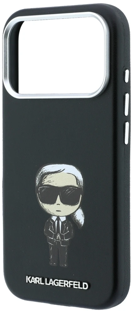 Dėklas Karl Lagerfeld Smooth Ikonik Sketch MagSafe Case for iPhone 18 Pro / 17 Pro - Juodas
