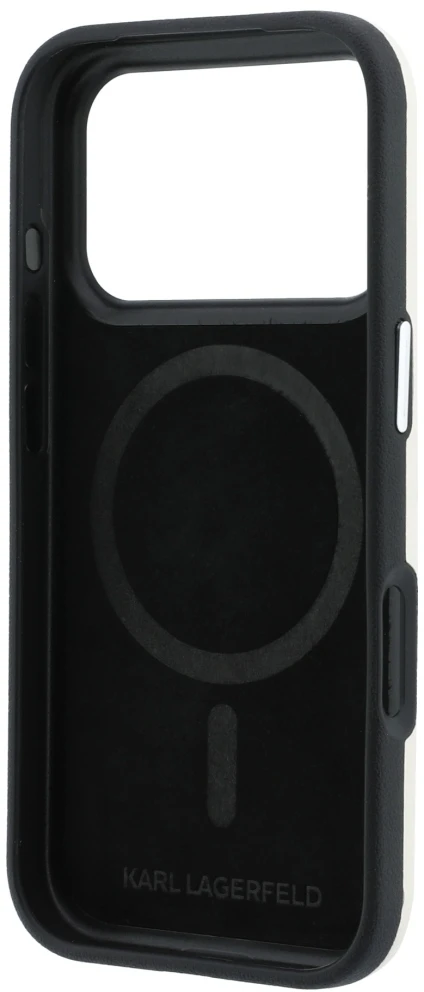 Dėklas Karl Lagerfeld Smooth Ikonik Sketch MagSafe Case for iPhone 18 Pro / 17 Pro - rusvai gelsvas