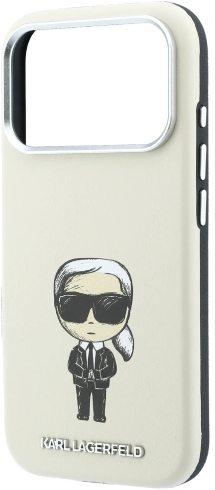 Dėklas Karl Lagerfeld Smooth Ikonik Sketch MagSafe Case for iPhone 18 Pro / 17 Pro - rusvai gelsvas