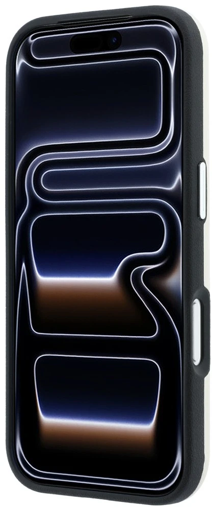 Dėklas Karl Lagerfeld Smooth Karl & Choupette Bodies Sketch MagSafe Case, skirtas iPhone 18 Pro / 17 Pro – smėlio spalvos