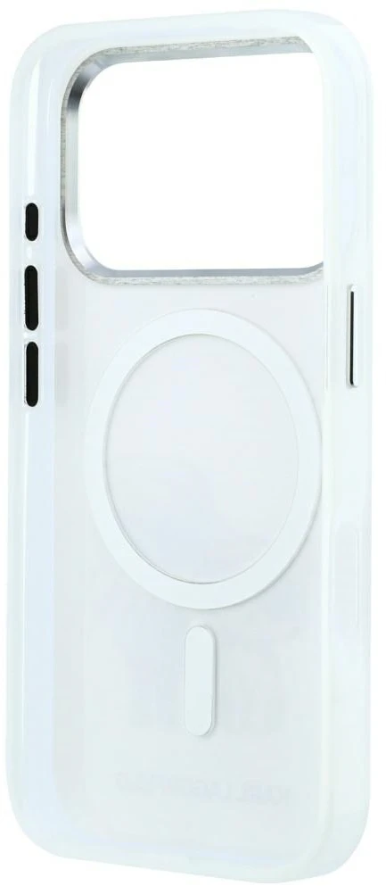Dėklas Karl Lagerfeld Smooth Karl & Choupette Bodies Sketch MagSafe Case for iPhone 18 Pro Max / 17 Pro Max rusvai gelsvas