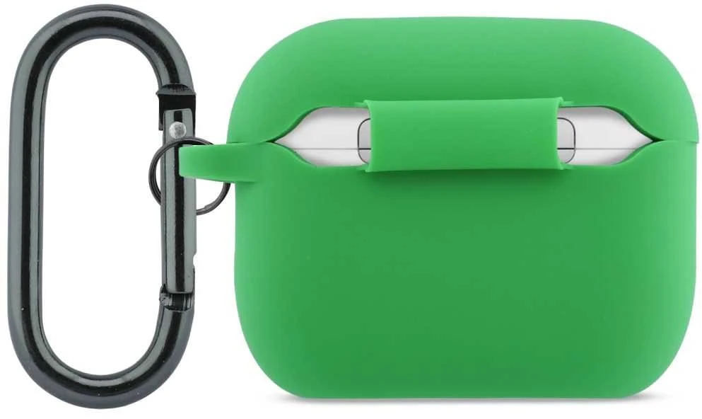Lacoste Liquid Silicone Croc Logo dėklas skirtas Apple AirPods Pro 3 žalios spalvos