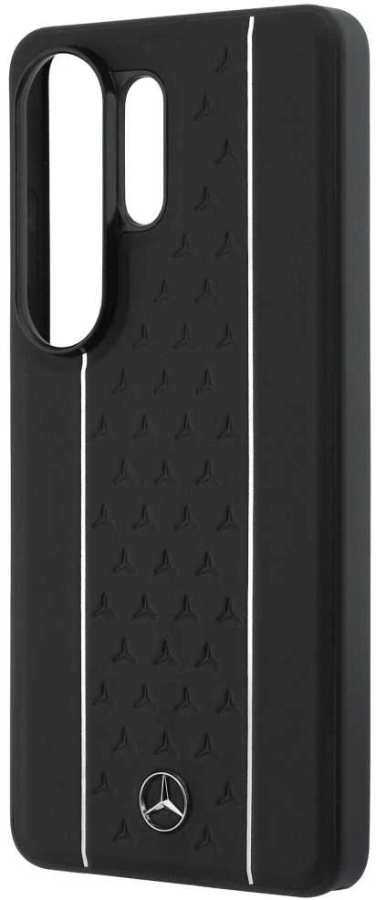 Dėklas Mercedes Laurel Leaves Vertical Stripes MagSafe for Samsung Galaxy S26 Ultra juodos spalvos & baltas