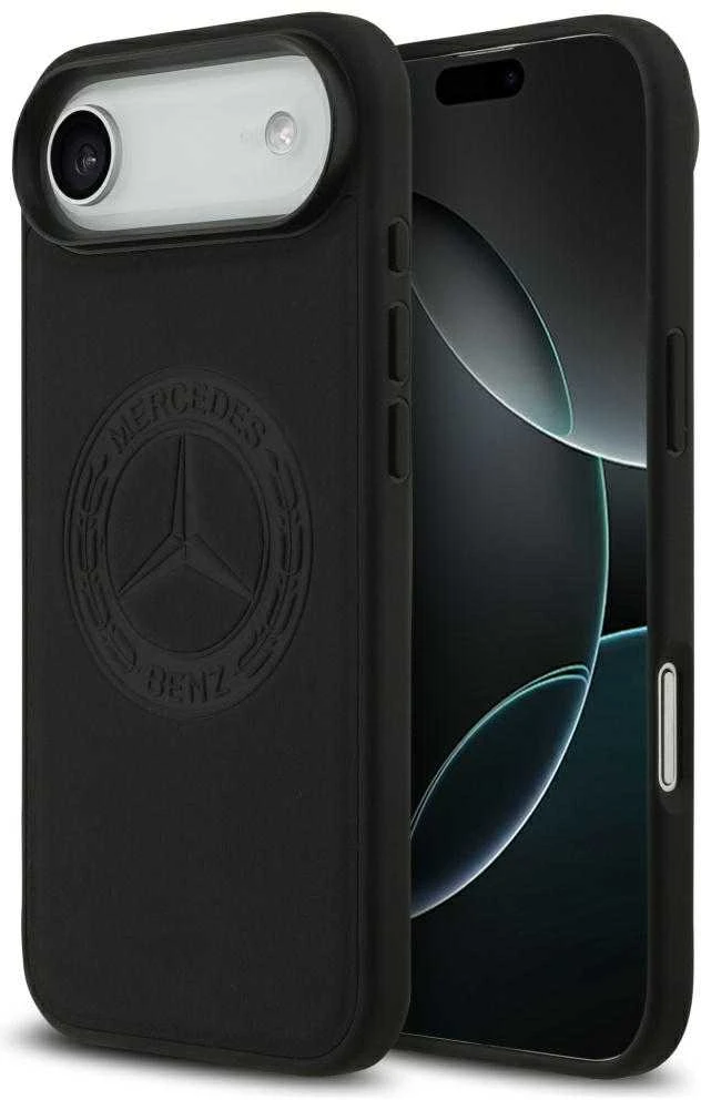 Mercedes Leather Vintage Logo MagSafe dėklas skirtas Apple iPhone Air juodos spalvos