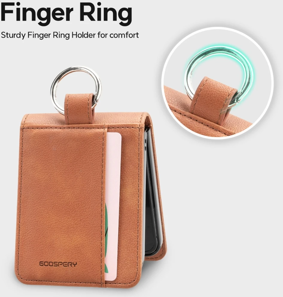 Dėklas Mercury Basic Diary do Samsung Galaxy Z Flip8 ruda