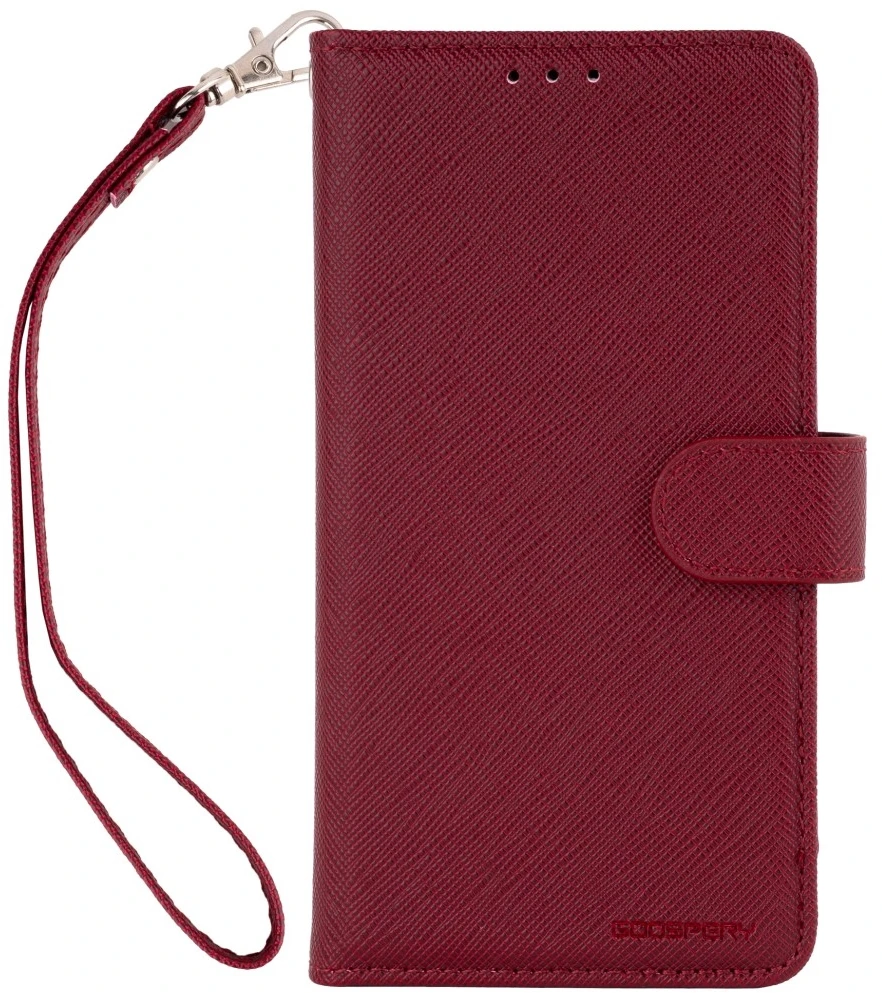 Dėklas Mercury Essential Diary do iPhone 17 Pro / 18 Pro bordinė/wine
