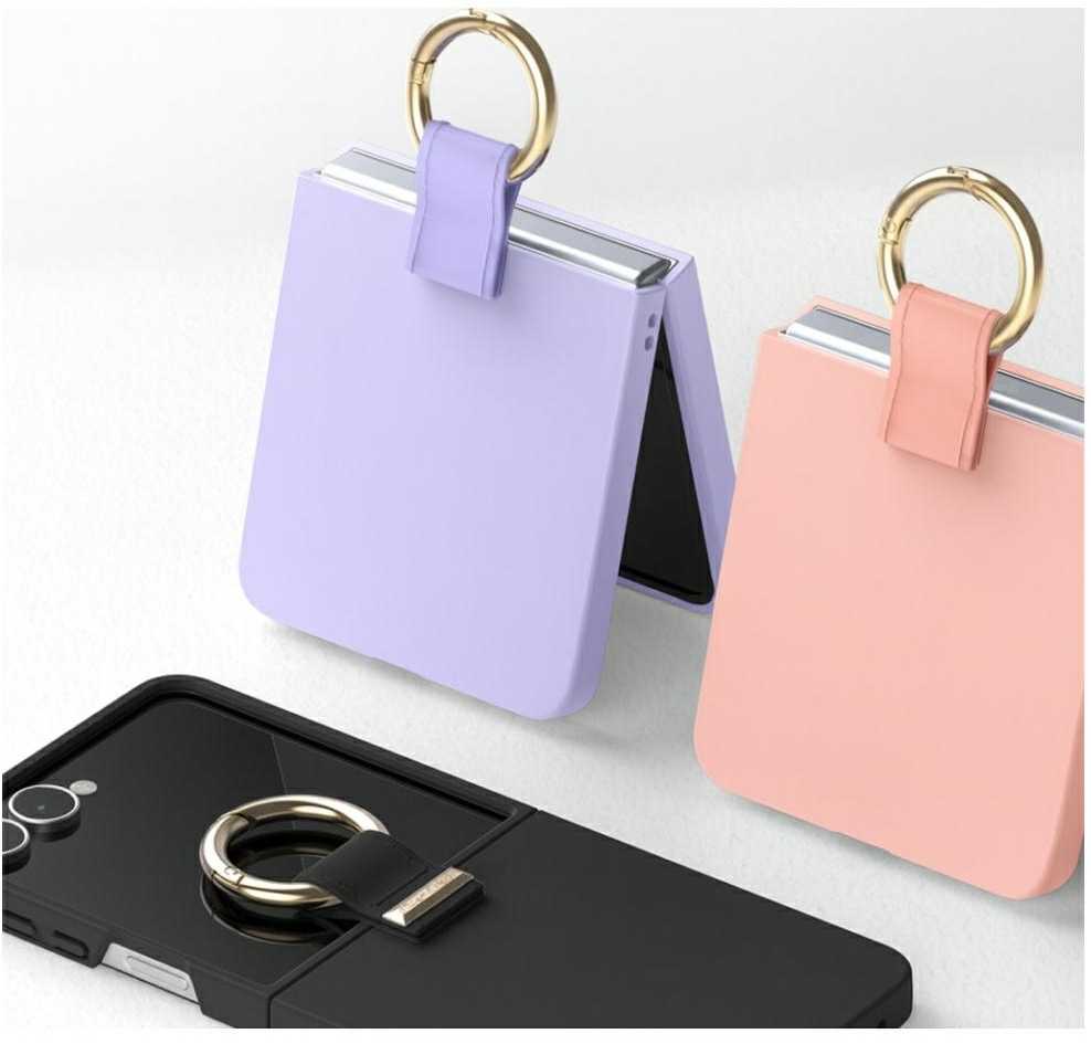 Mercury Gold Ring Dėklas Samsung Galaxy Z Flip7 Lilac
