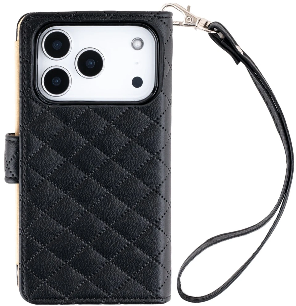 Dėklas Mercury Luxe Diary do iPhone 17 Pro / 18 Pro juoda