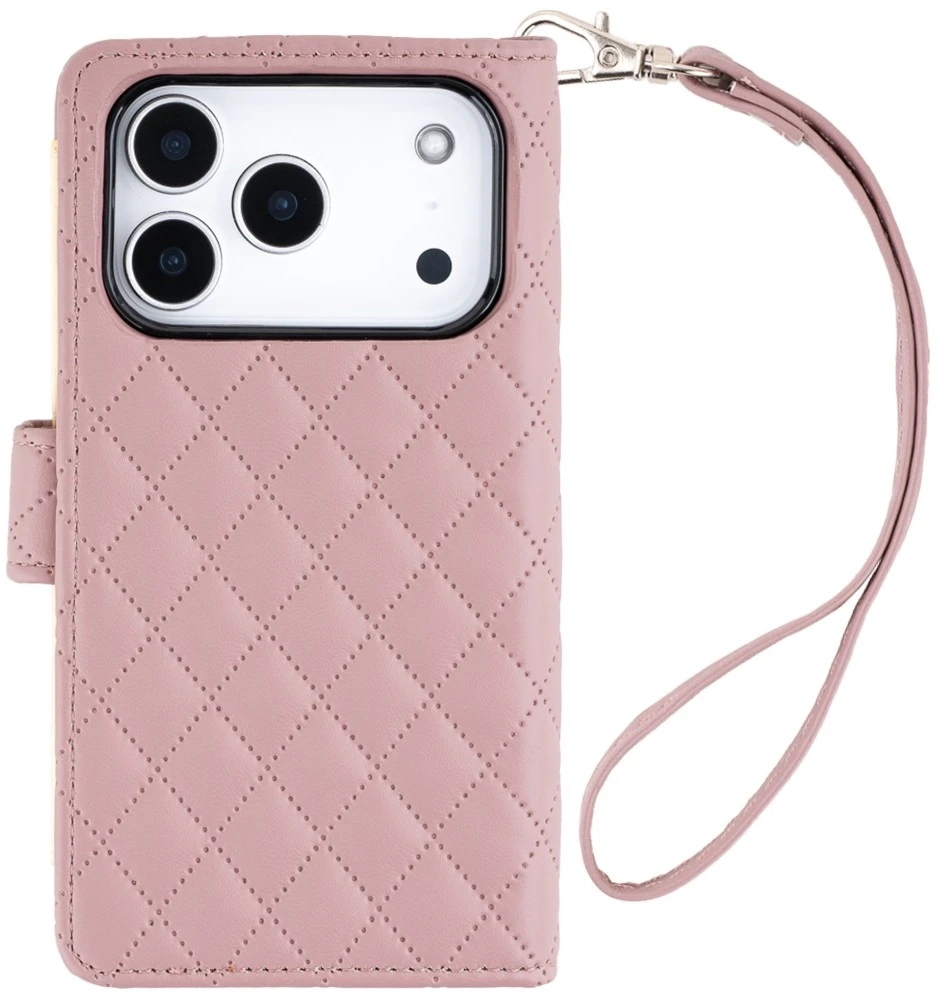 Dėklas Mercury Luxe Diary do iPhone 17 Pro / 18 Pro rose auksinis