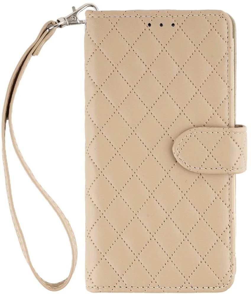 Dėklas Mercury Luxe Diary do iPhone 17 Pro / 18 Pro smėlio spalva