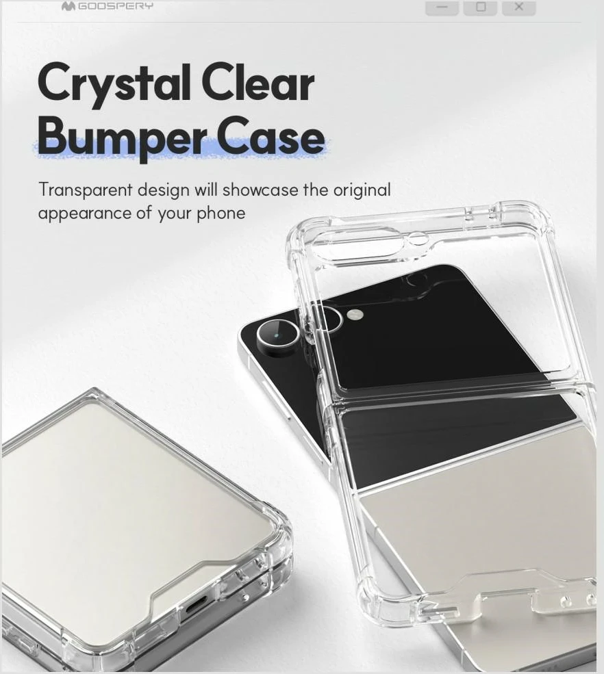 Dėklas Mercury Super Protect do Samsung Galaxy Z Flip8 permatomas