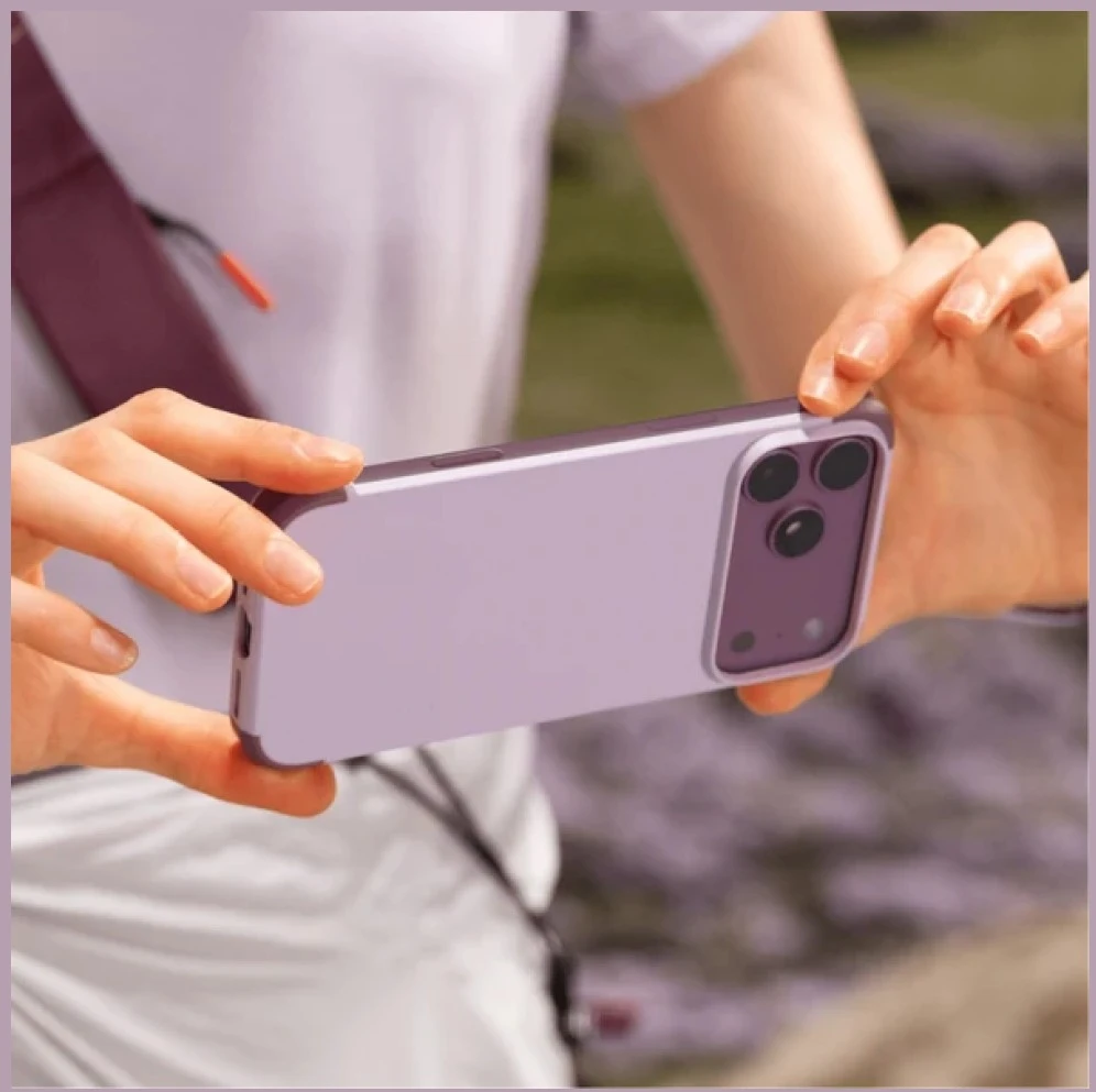 Dėklas Moft Color-blocking Snap do iPhone 18 Pro Max / 17 Pro Max peony - cheery laquer