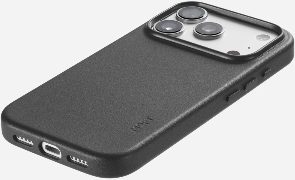 Dėklas Moft Snap MagSafe skirtas iPhone 18 Pro / 17 Pro juodos spalvos