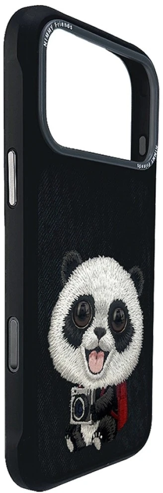 Dėklas NIMMY case BIG EYED GIANT PANDA for IPHONE 18 Pro Max/17 Pro Max juodas