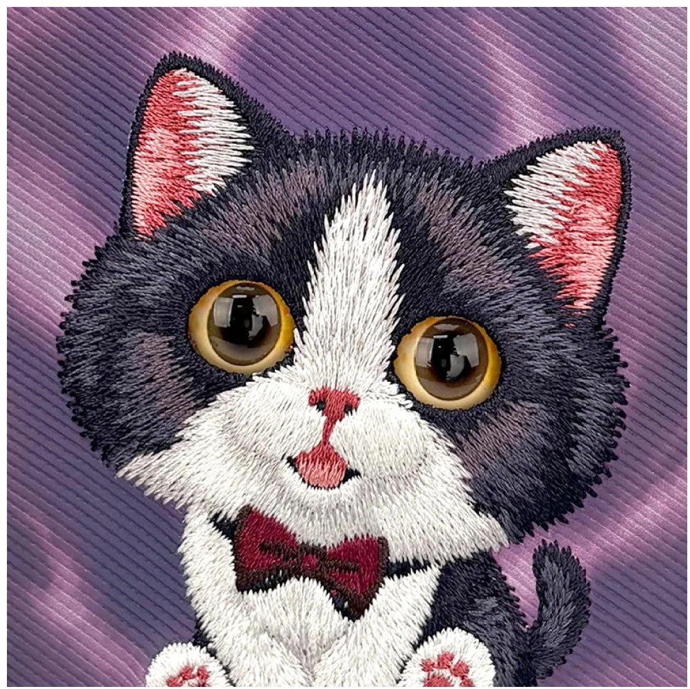Dėklas NIMMY case BIG EYED CREAM CAT for IPHONE 18 Pro/17 Pro violetinė