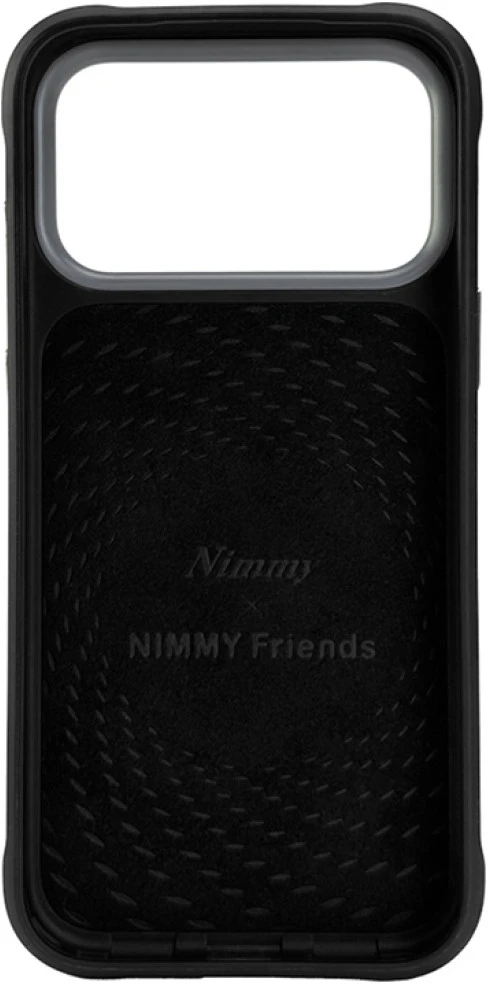 Dėklas NIMMY case BIG EYED LYING GIANT PANDA compatible with MagSafe for IPHONE 18 Pro/17 Pro juodas
