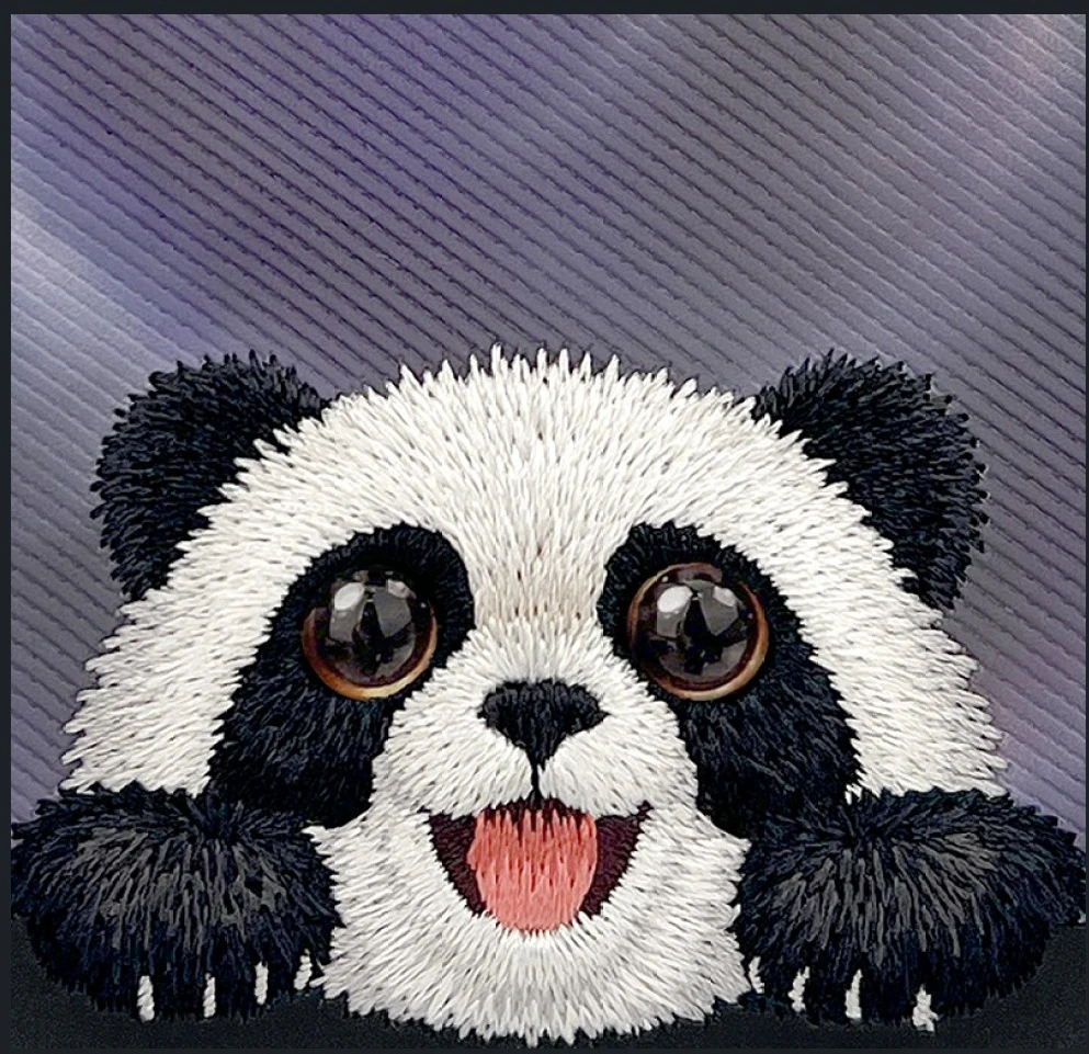 Dėklas NIMMY case BIG EYED LYING GIANT PANDA compatible with MagSafe for IPHONE 18 Pro/17 Pro juodas