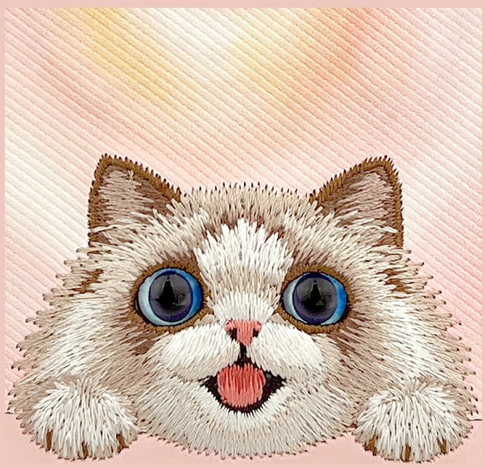 Dėklas NIMMY case BIG EYED LYING RAGDOLL CAT compatible with MagSafe for IPHONE 18 Pro Max/17 Pro Max pink