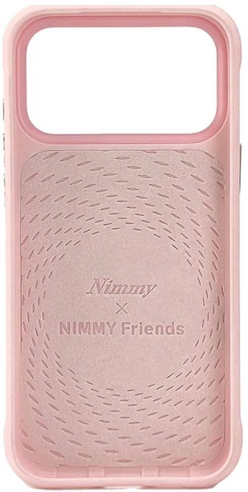 Dėklas NIMMY case BIG EYED LYING RAGDOLL CAT compatible with MagSafe for IPHONE 18 Pro Max/17 Pro Max pink