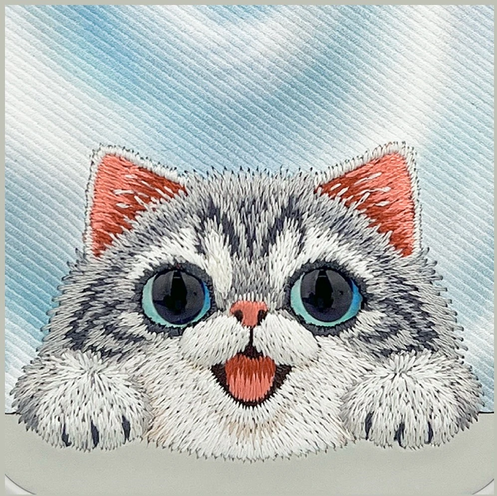 Dėklas NIMMY case BIG EYED LYING Sidabrinis SHADED CAT compatible with MagSafe for IPHONE 18 Pro Max/17 Pro Max pilkas