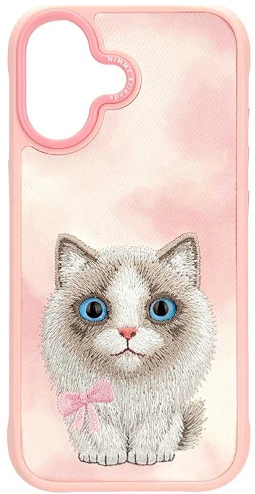 NIMMY dėklas BIG EYED PET 2.0 Cat, skirtas IPHONE 17, rožinis