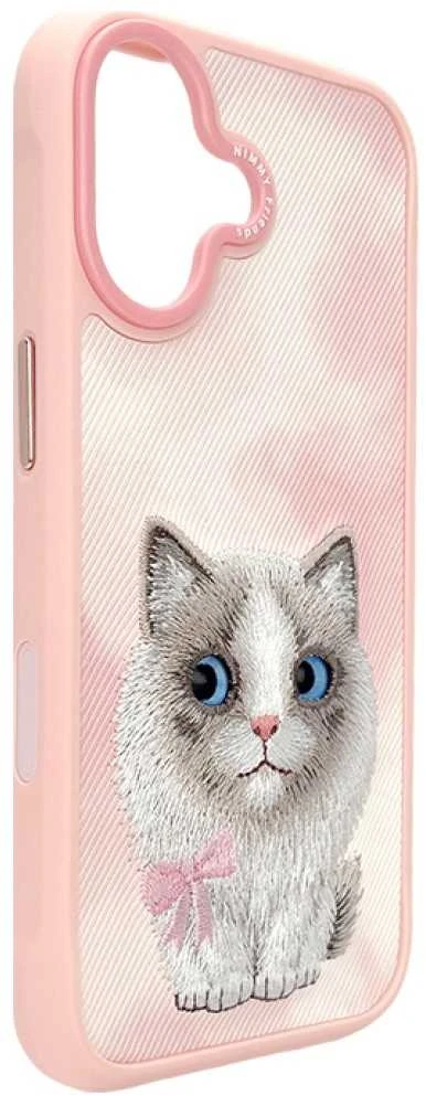 NIMMY dėklas BIG EYED PET 2.0 Cat, skirtas IPHONE 17, rožinis