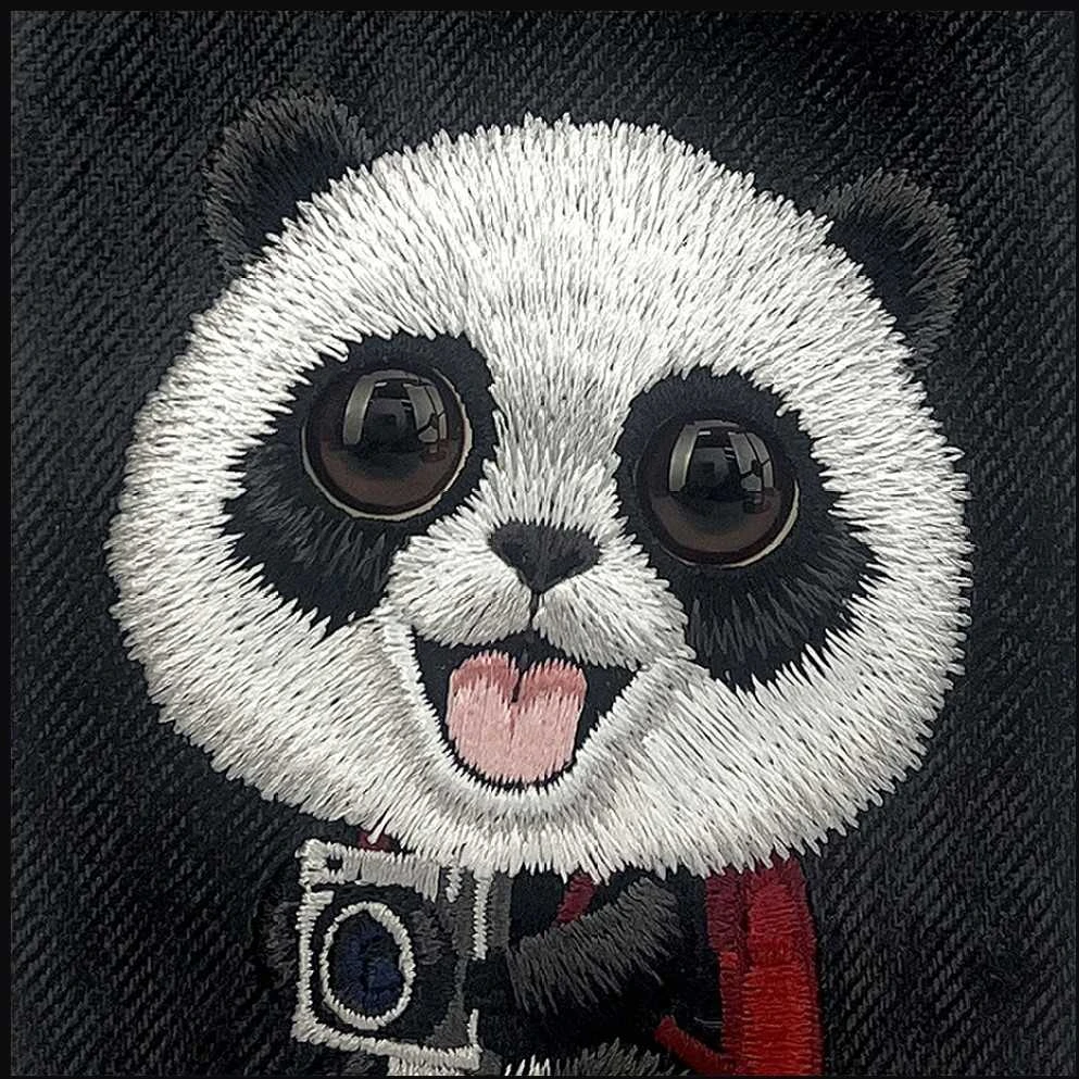 Dėklas NIMMY case BIG EYED PET 2.0 Panda for IPHONE 17 juodas