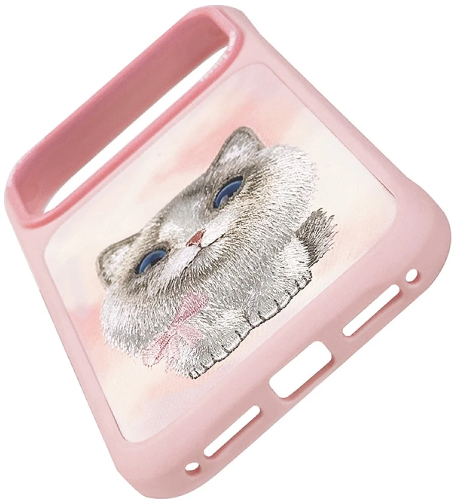 Dėklas NIMMY case BIG EYED RAGDOLL for IPHONE 18 Pro Max/17 Pro Max pink