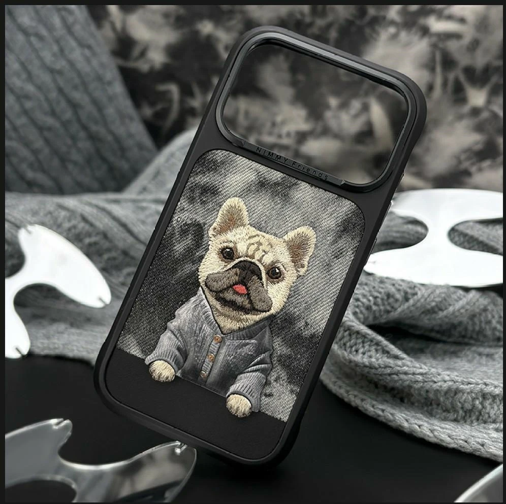 Dėklas NIMMY case GENTLE PETS SERIES DOG compatible with MagSafe for IPHONE 18 Pro/17 Pro juodas