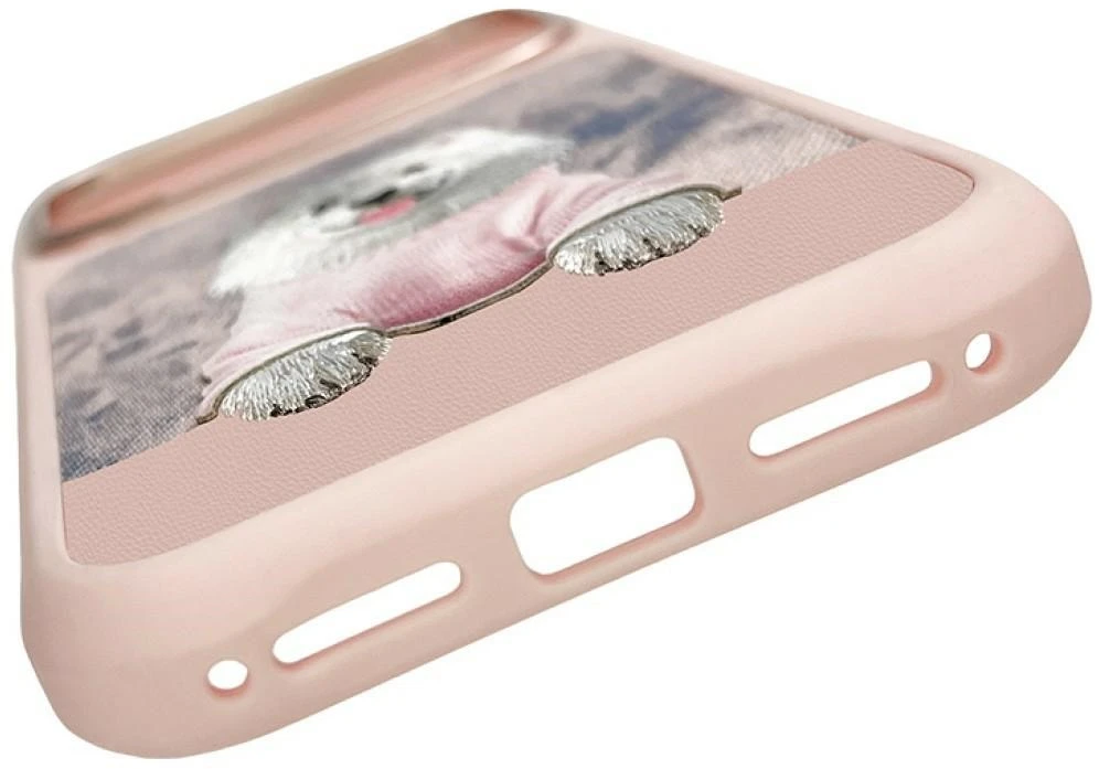Dėklas NIMMY case GENTLE PETS SERIES DOG compatible with MagSafe for IPHONE 18 Pro/17 Pro pink
