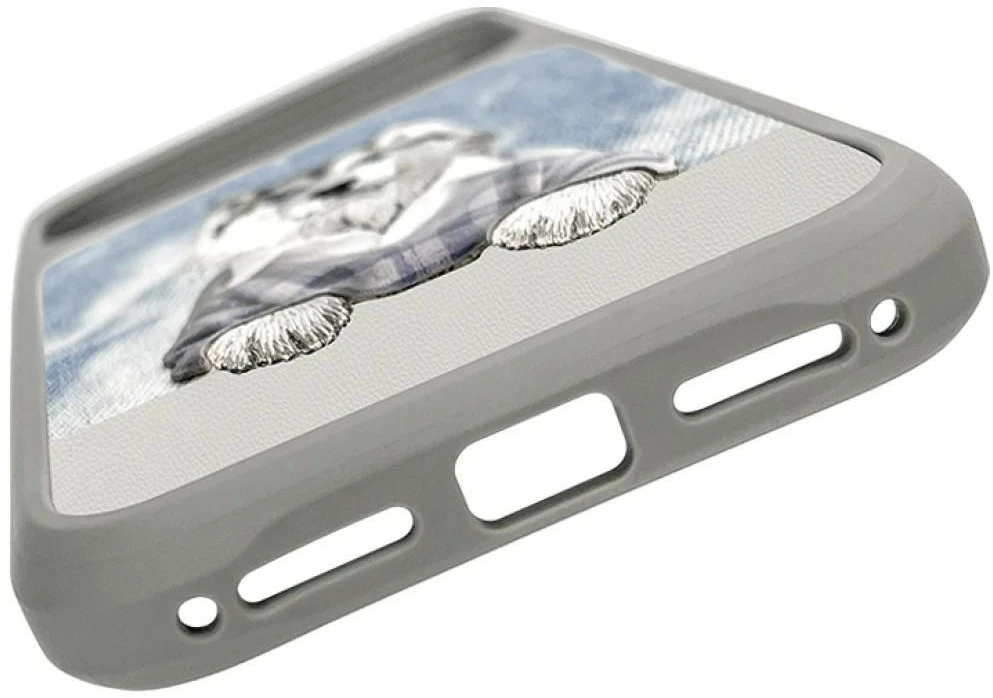 Dėklas NIMMY case GENTLE PETS SERIES DOG compatible with MagSafe for IPHONE 18 Pro/17 Pro pilkas